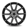 Dynamic Racing Wheels D16 18x8 Gloss Black Machined Face wheel