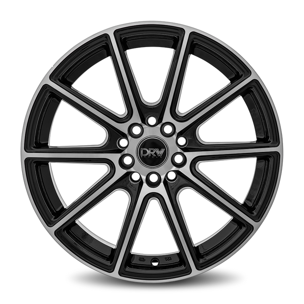 Dynamic Racing Wheels D16 18x8 Gloss Black Machined Face wheel
