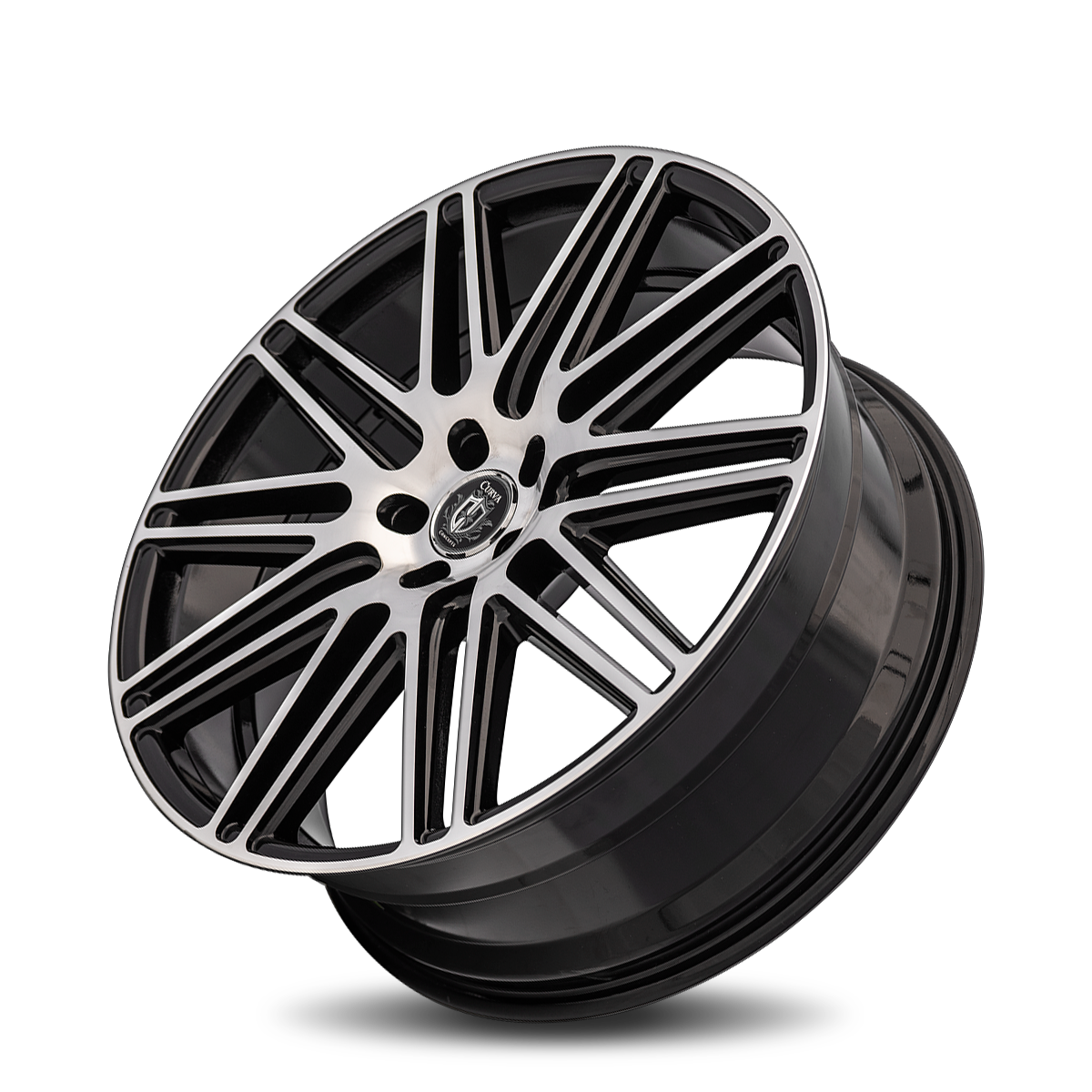 Curva C50 22x10.5 Black Machine Face wheel