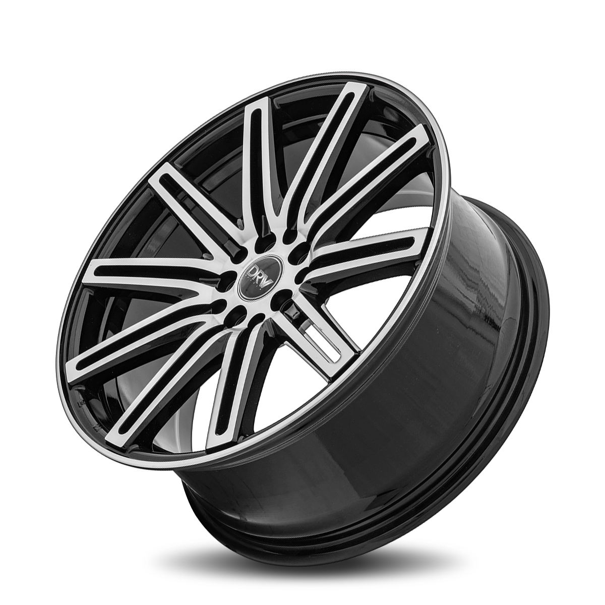 Dynamic Racing Wheels D13 17x7 Gloss Black Machined Face wheel