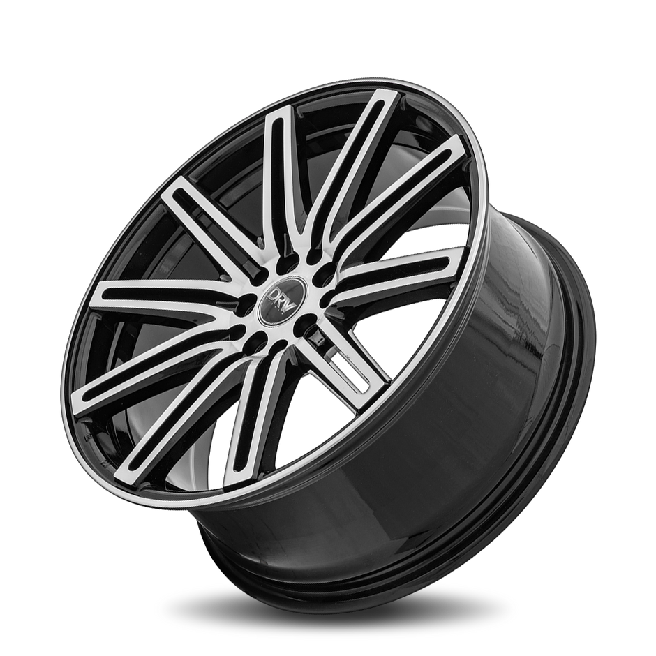 Dynamic Racing Wheels D13 18x8 Black Machined Face wheel