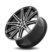 Dynamic Racing Wheels D13 18x8 Black Machined Face wheel