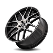 Curva C7 20x9.5 Gloss Black Machine Face wheel