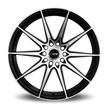 Dynamic Racing Wheels D19 17x7.5 Black Machined Face wheel
