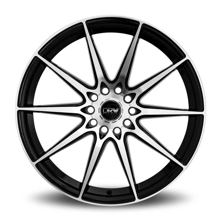 Dynamic Racing Wheels D19 17x7.5 Gloss Black Machined Face wheel