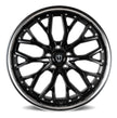 Curva CFF76 20x10 Gloss Black Stainless Lip wheel