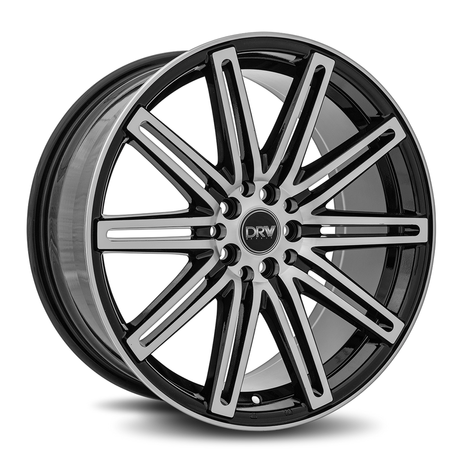 Dynamic Racing Wheels D13 18x8 Gloss Black Machined Face wheel