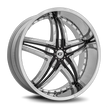 Diablo Wheels Blitz 24x10 Chrome wheel