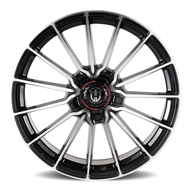 Curva CFF75 19x9.5 Gloss Black Machined Face Dark Tint Satin Lacquer wheel