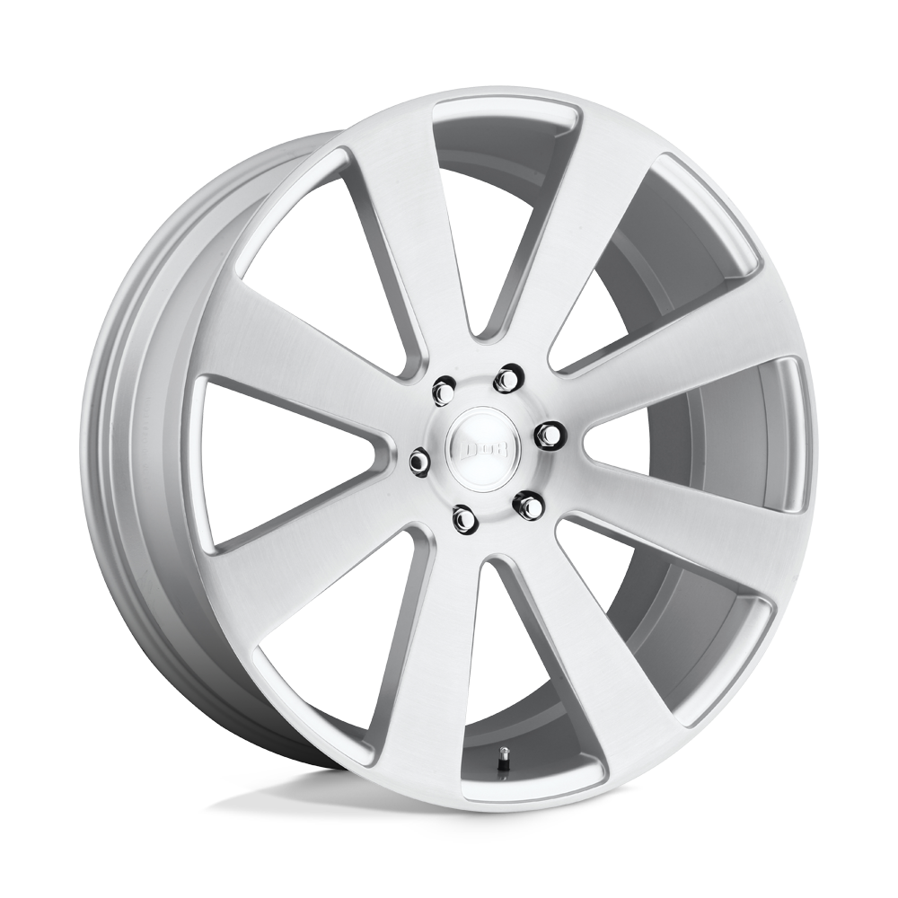 DUB Wheels S213 8-BALL 24x10 Gloss Silver Brushed 20mm ET 78.1mm CB 6x139.7