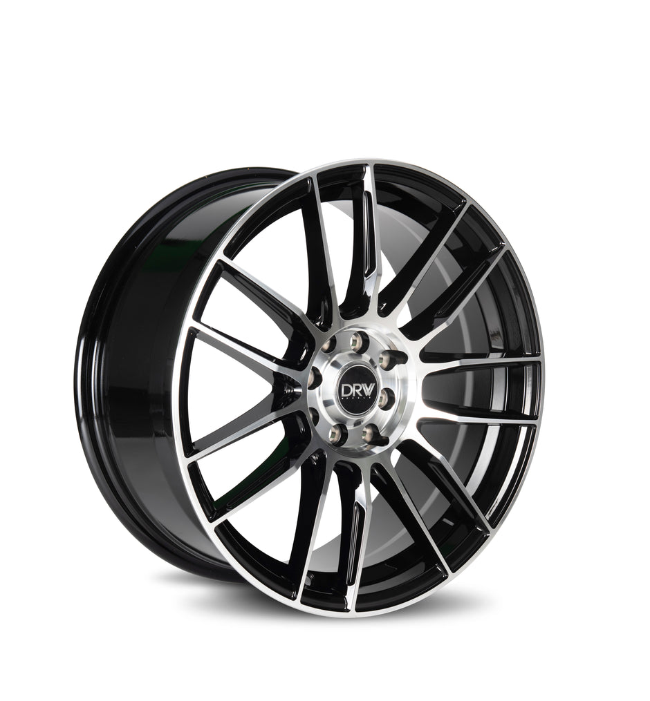 Dynamic Racing Wheels D22 17x7.5 Black Machined Face wheel