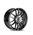Dynamic Racing Wheels D22 18x8 Black Machined Face wheel