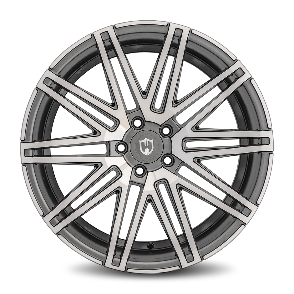 Curva C48 20x10.5 Gun Metal Machine Face wheel