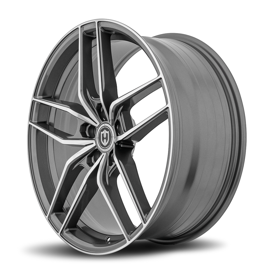 Curva CFF25 20x8.5 Gun Metal Machine Face wheel