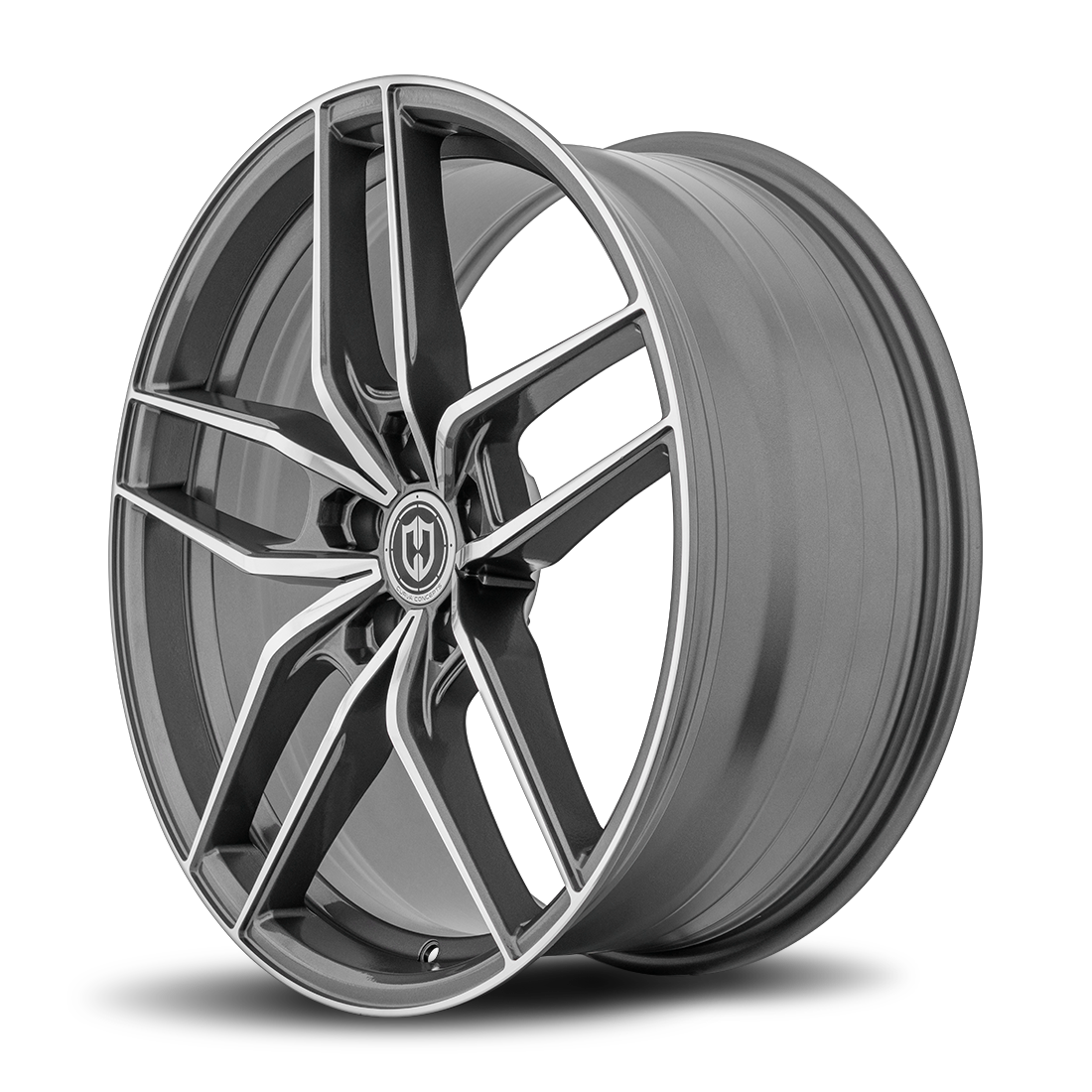 Curva CFF25 18x9.5 Gun Metal Machine Face wheel