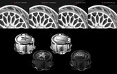 American Force wheel lip styles and center cap options including X2 Rivets, X2 Channel, X2 Only, and Custom Lip