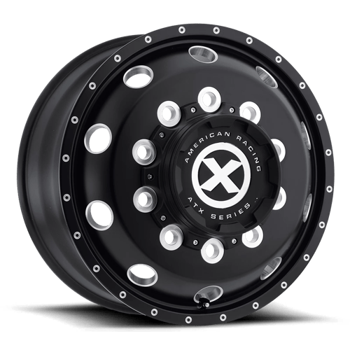ATX AO400 Baja 22.5x9 Gloss Black Milled wheel