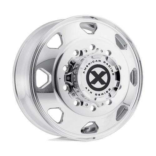 ATX AO401 Octane 22.5x8.25 Polished w/Orange Tint Window wheel