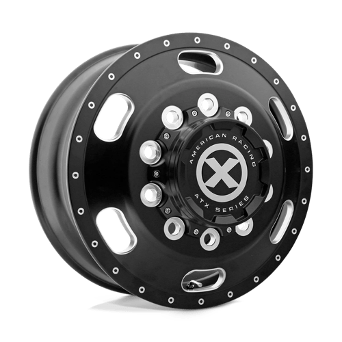 ATX AO402 Indy 24.5x8.25 Satin Black Milled wheel