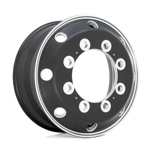 ATX AO404 Journey 22.5x9 Glossy Black w/Polished Lip wheel