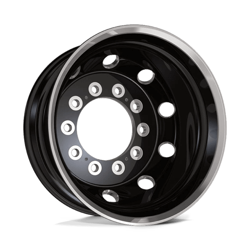ATX AO404 Journey 22.5x9 Satin Black w/Polished Lip wheel