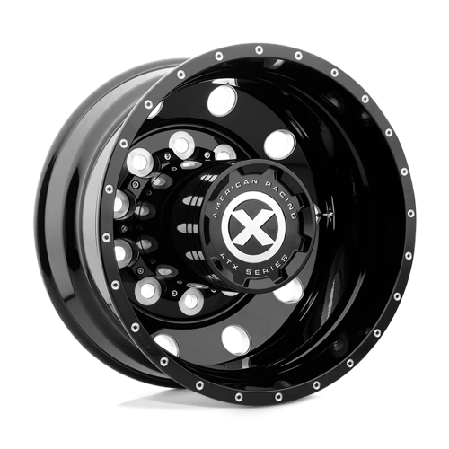 ATX AO405 Trex 22.5x8.25 Gloss Black Milled wheel