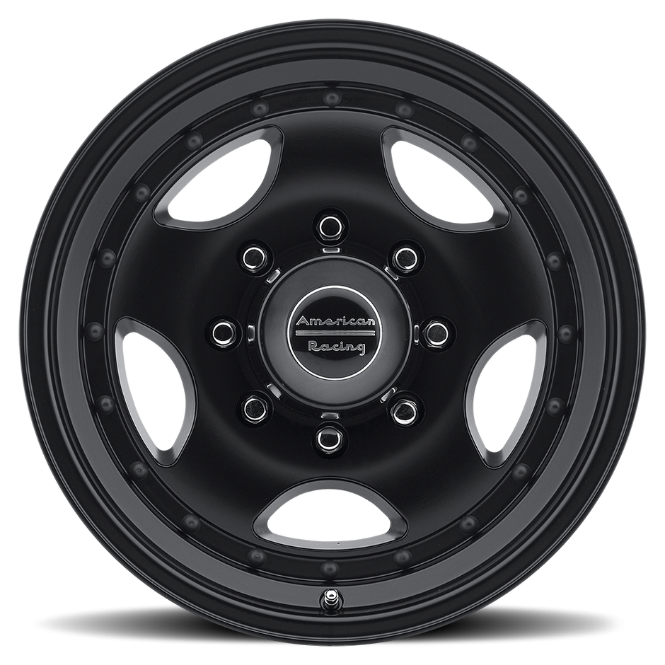 American Racing AR23 16x8 Satin Black w/Clear Coat 0mm ET 130.81mm CB 8x170