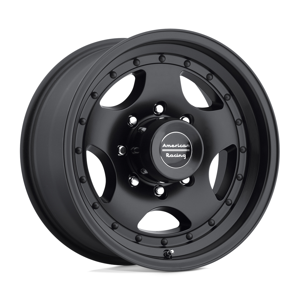 American Racing AR23 16x8 Satin Black w/Clear Coat 0mm ET 130.81mm CB 8x165.1