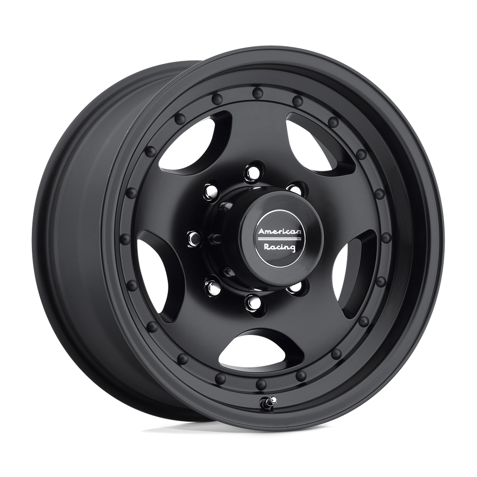 American Racing AR23 16x8 Satin Black w/Clear Coat 0mm ET 130.81mm CB 8x165.1