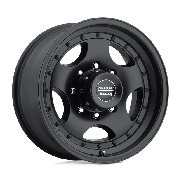 American Racing AR23 16x8 Satin Black w/Clear Coat 0mm ET 130.81mm CB 8x170