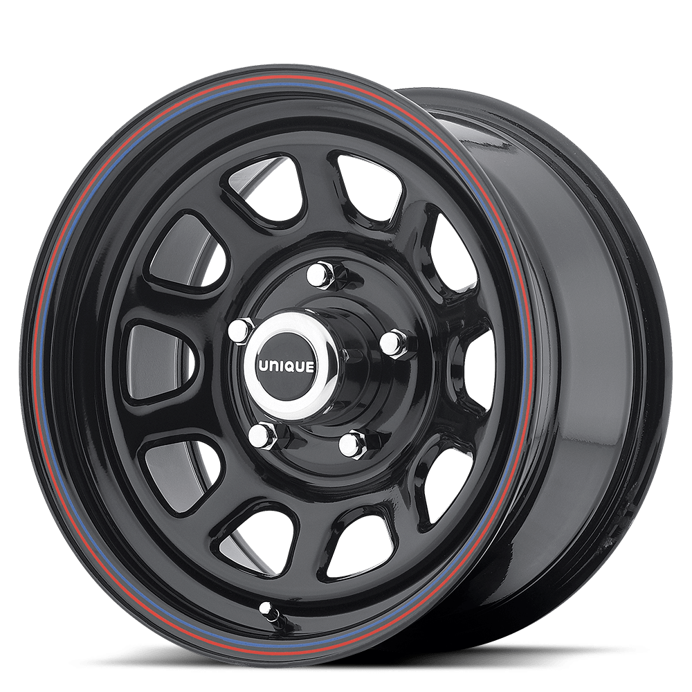 American Racing AR767 16x8 Gloss Black w/Stripes 12mm ET 87.1mm CB 5x135