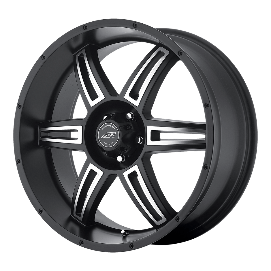 American Racing AR890 22x9.5 Satin Black Machined 35mm ET 106.1mm CB 6x139.7