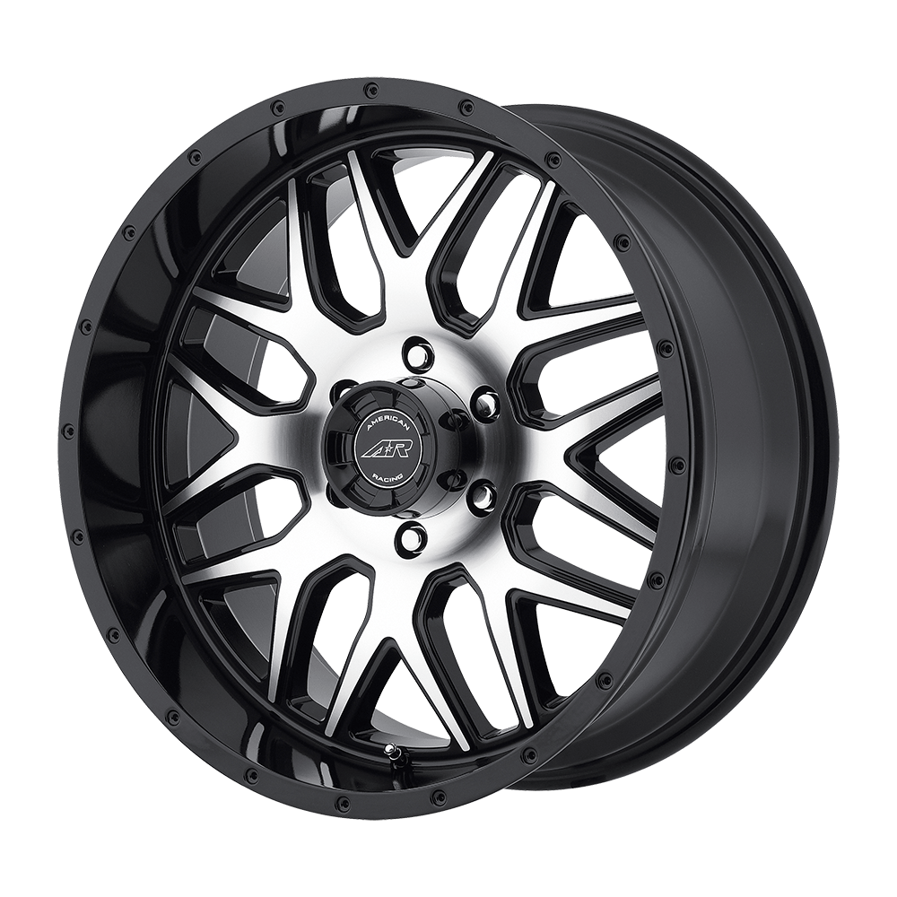 American Racing AR910 18x9 Gloss Black Machined 0mm ET 83.06mm CB 5x114.3