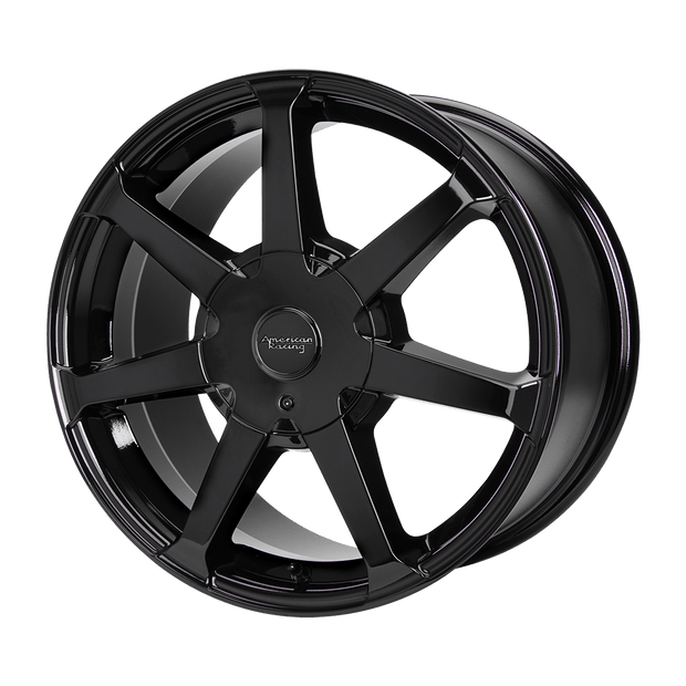 American Racing AR930 17x7 Gloss Black 40mm ET 72.56mm CB 5x108/5x114.3