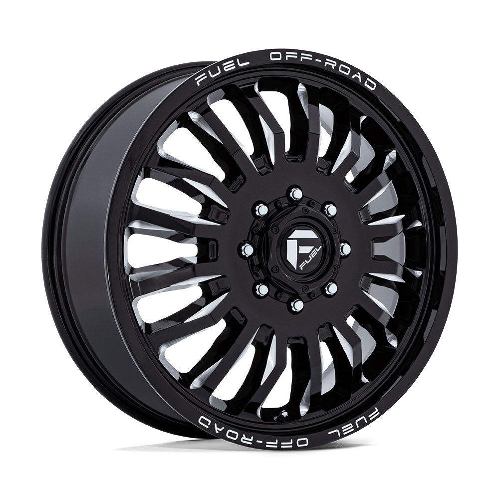 Fuel Wheels D868 ARC Dually 22x8.25 Gloss Black Milled 104mm ET 154.3mm CB 8x210