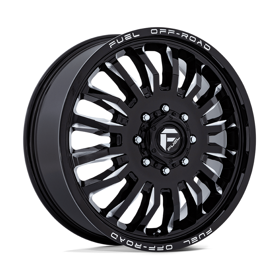 Fuel Wheels D868 ARC Dually 22x8.25 Gloss Black Milled 104mm ET 154.3mm CB 8x210