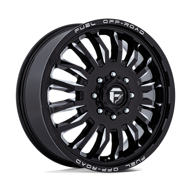 Fuel Wheels D868 ARC Dually 22x8.25 Gloss Black Milled -246mm ET 154.3mm CB 8x210