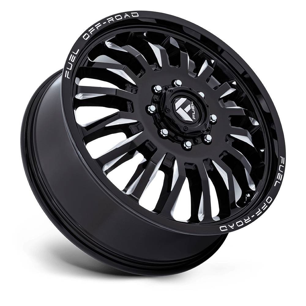 Fuel Wheels D868 ARC Dually 22x8.25 Gloss Black Milled 104mm ET 154.3mm CB 8x210