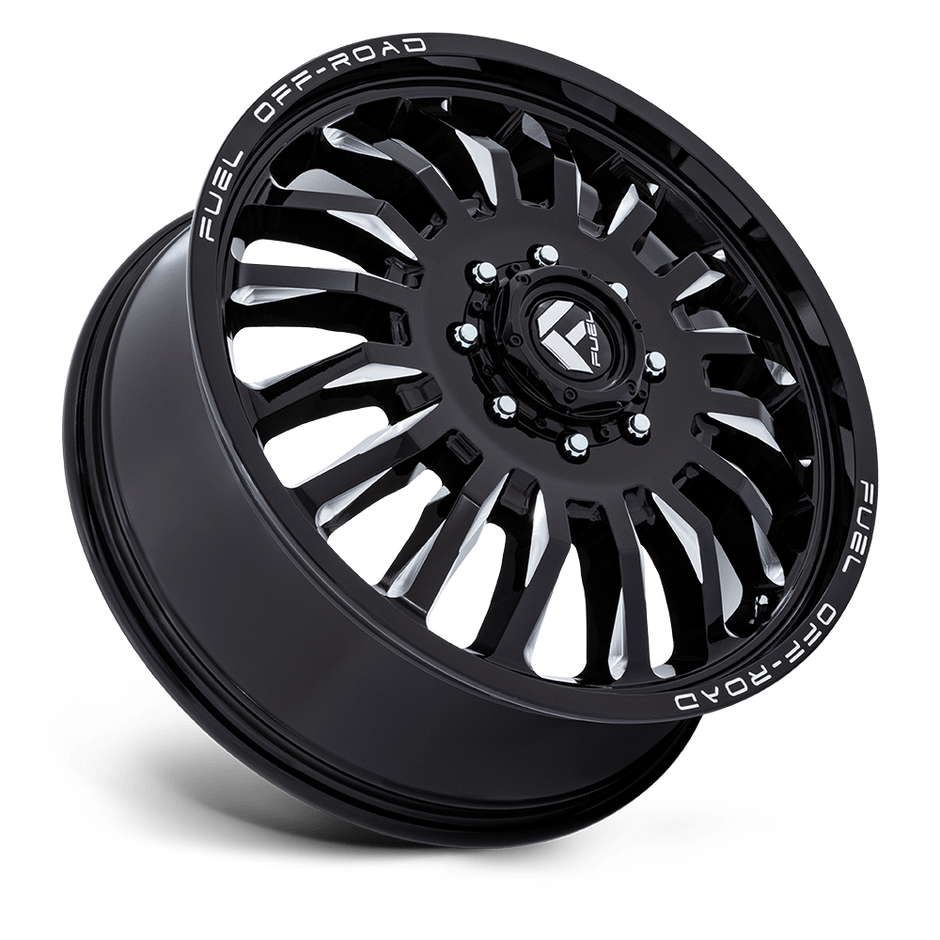 Fuel Wheels D868 ARC Dually 22x8.25 Gloss Black Milled 104mm ET 154.3mm CB 8x210