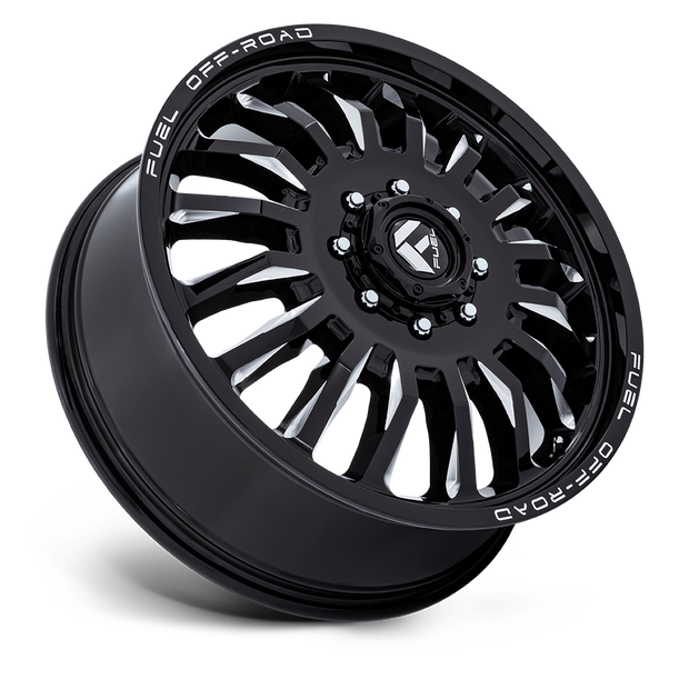 Fuel Wheels D868 ARC Dually 22x8.25 Gloss Black Milled -246mm ET 154.3mm CB 8x210