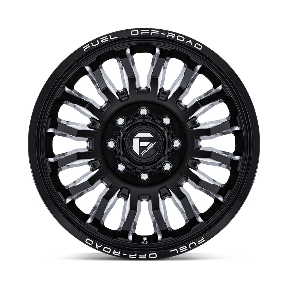 Fuel Wheels D868 ARC Dually 22x8.25 Gloss Black Milled 104mm ET 154.3mm CB 8x210