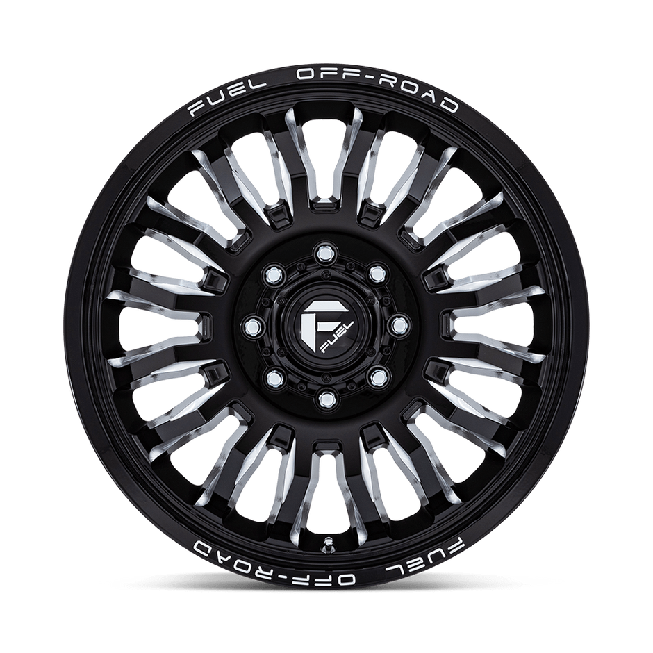 Fuel Wheels D868 ARC Dually 22x8.25 Gloss Black Milled 104mm ET 154.3mm CB 8x210