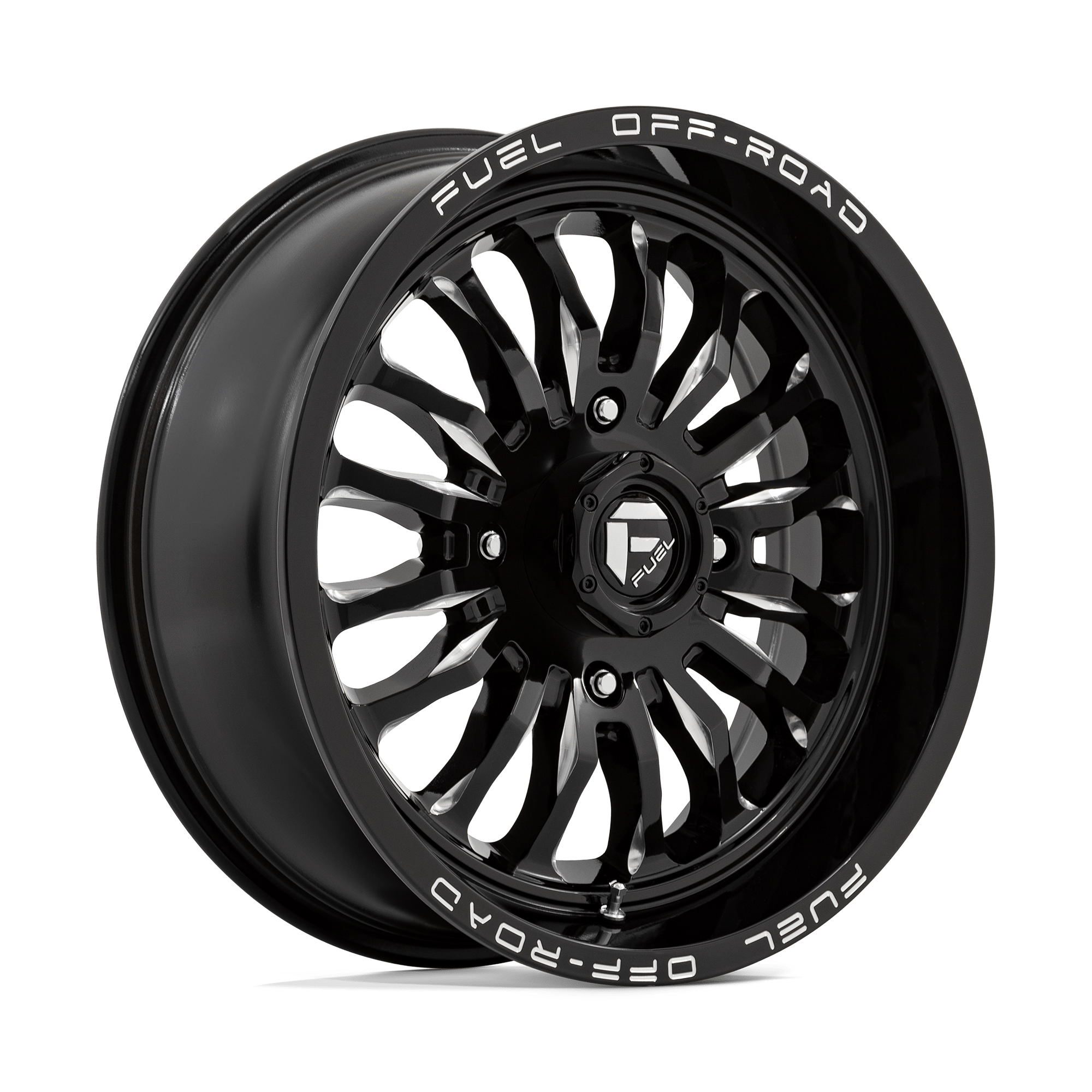 Fuel Wheels D821 ARC UTV 18x7 Gloss Black Milled 13mm ET 132mm CB 4x156