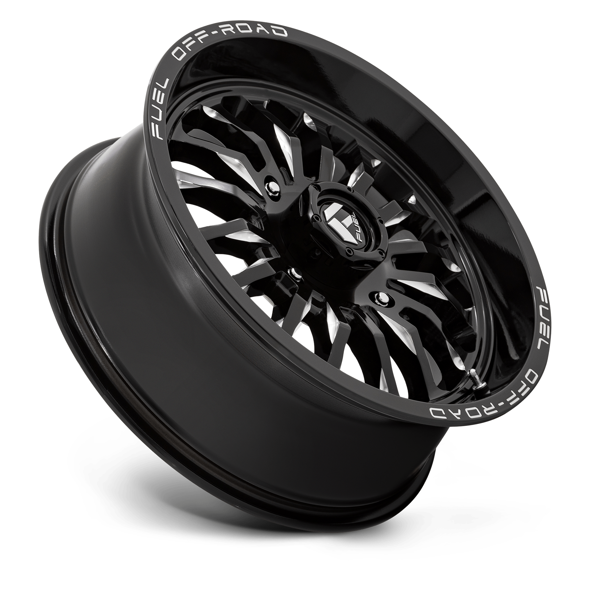 Fuel Wheels D821 ARC UTV 18x7 Gloss Black Milled 13mm ET 132mm CB 4x156
