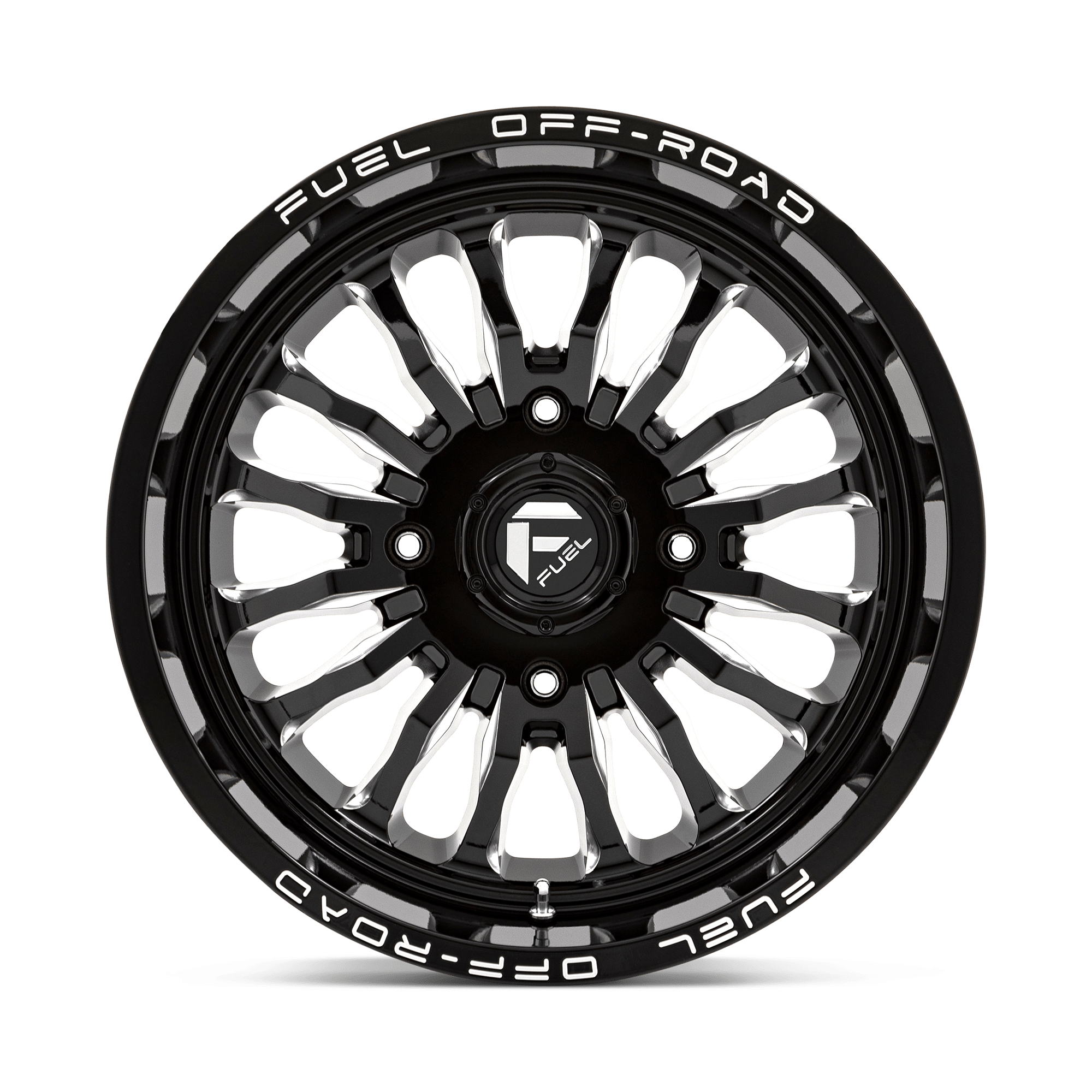 Fuel Wheels D821 ARC UTV 18x7 Gloss Black Milled 13mm ET 132mm CB 4x156