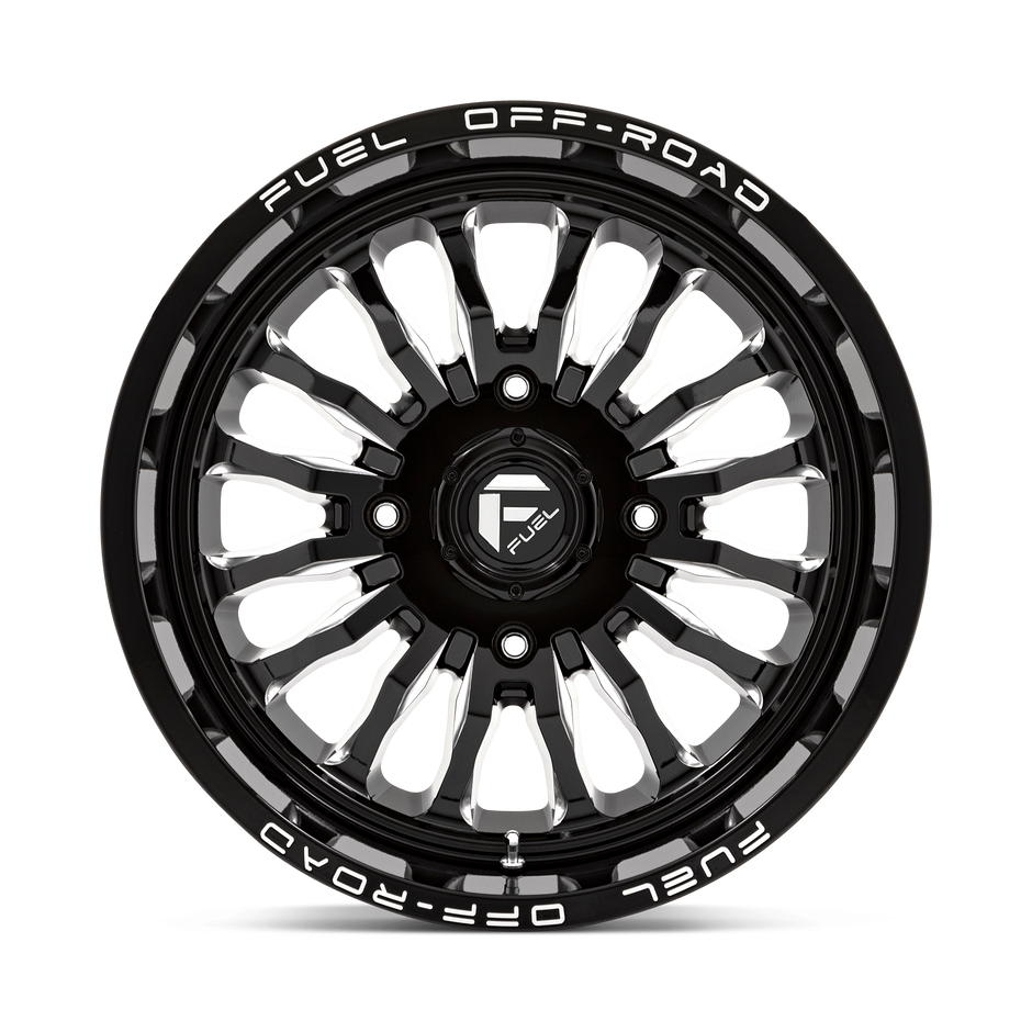 Fuel Wheels D821 ARC UTV 18x7 Gloss Black Milled 13mm ET 132mm CB 4x156