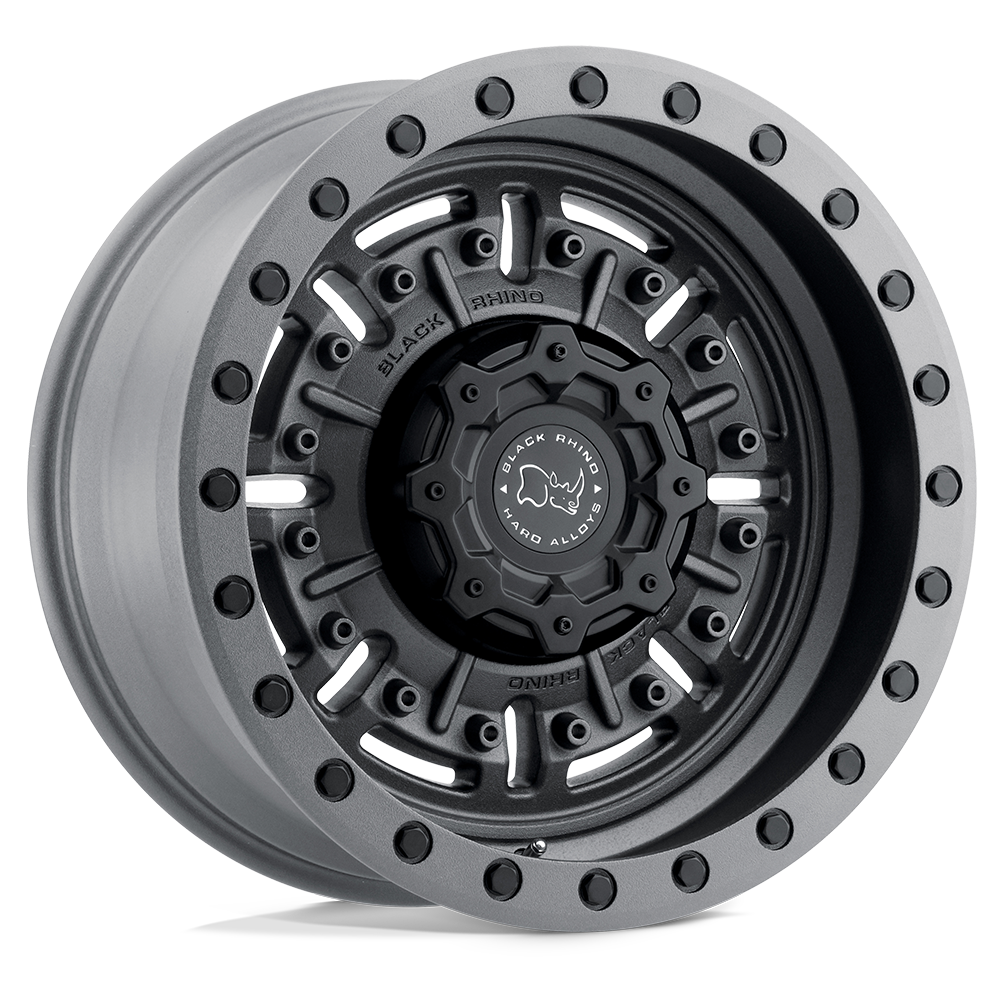 Black Rhino Hard Alloys Abrams 20x9.5 Textured Matte Gunmetal 2mm ET 84.1mm CB 5x130