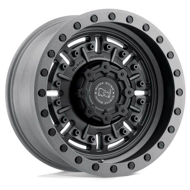 Black Rhino Hard Alloys Abrams 20x9.5 Textured Matte Gunmetal 2mm ET 84.1mm CB 5x130