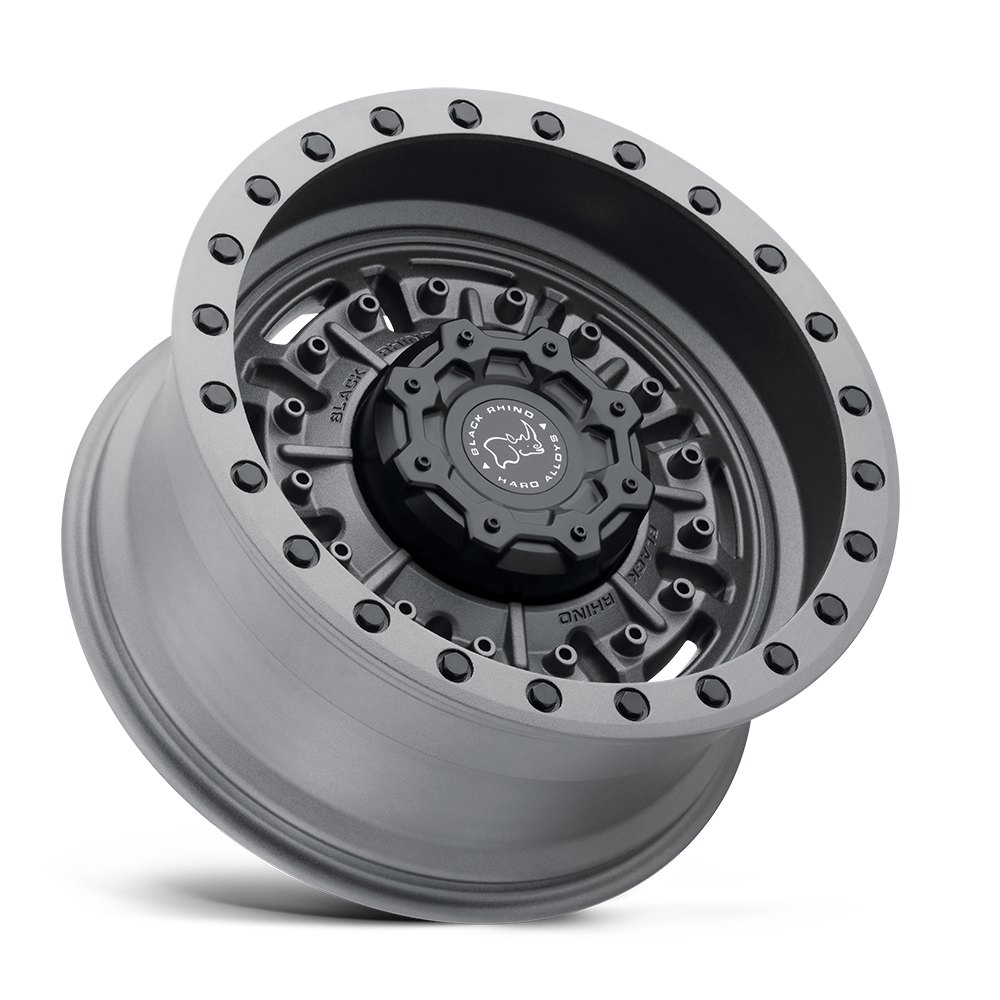 Black Rhino Hard Alloys Abrams 20x9.5 Textured Matte Gunmetal 2mm ET 84.1mm CB 5x130