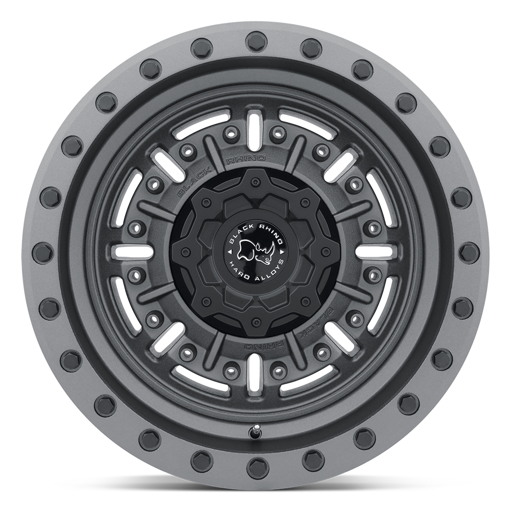 Black Rhino Hard Alloys Abrams 20x9.5 Textured Matte Gunmetal 2mm ET 84.1mm CB 5x130